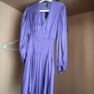 Maje Purple Long Sleeve Dress